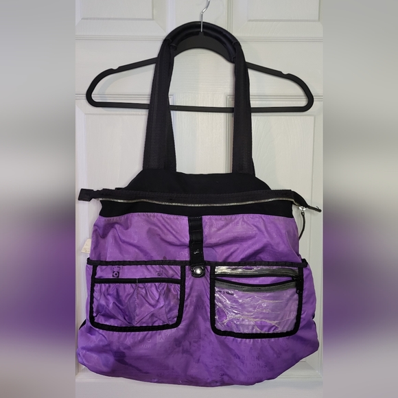 Lululemon  • Black Wool Tote • Gym • Yoga • Laptop • Travel • Everyday Bag - Picture 5 of 8